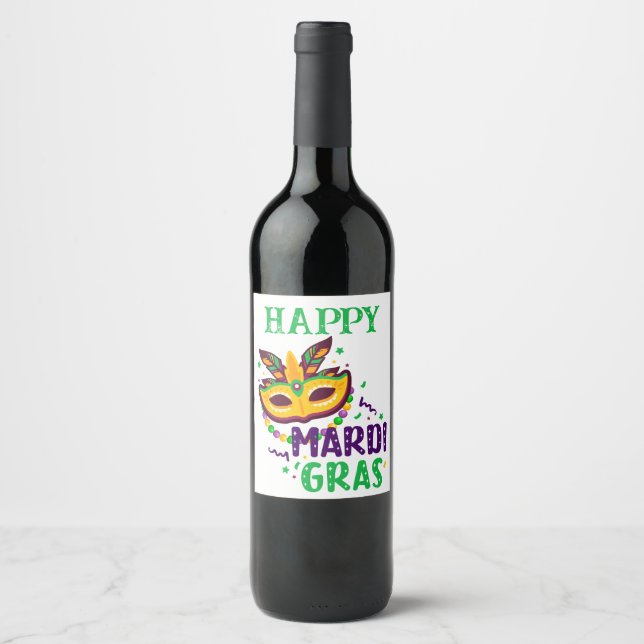 Rótulo De Garrafa De Cerveja Rótulo de Vinho do Carnaval (Frente)