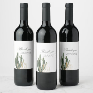 Rótulo De Garrafa De Cerveja Rótulo de Vinho do Chá de panela de Cactus Moder