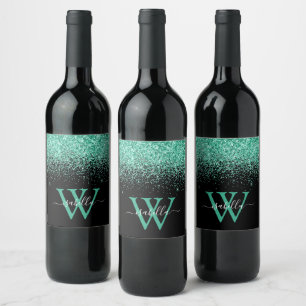 Rótulo De Garrafa De Cerveja Rótulo de Vinho do Nome Elegante do Lixo Preto Aq