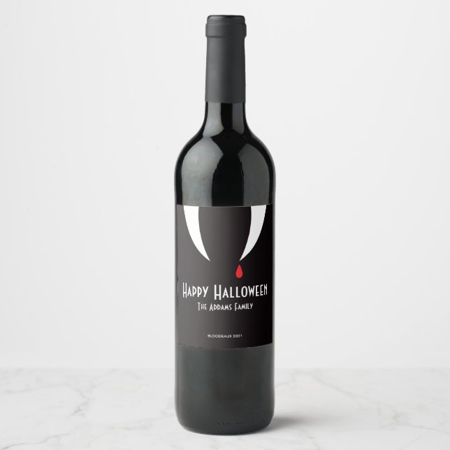 Rótulo De Garrafa De Cerveja Rótulo de Vinho Fang Vampiro (Frente)