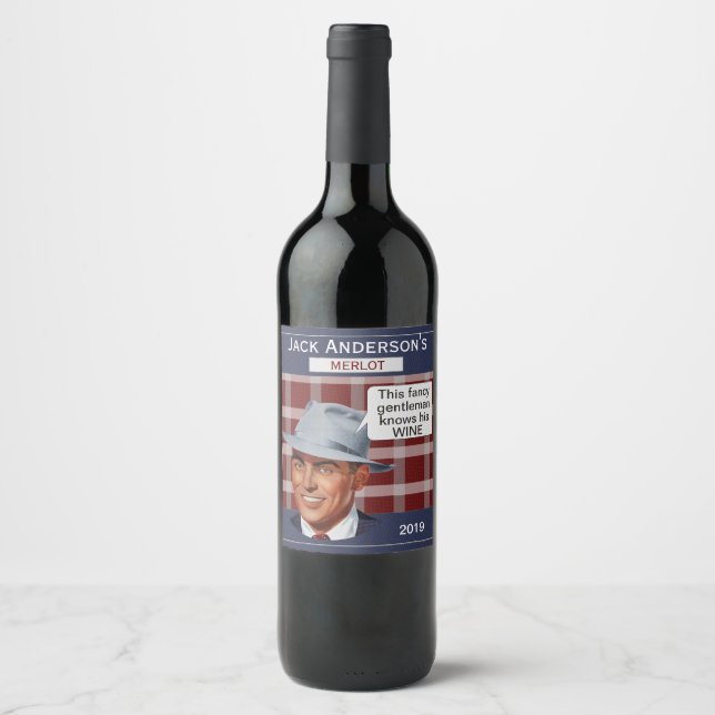 Rótulo De Garrafa De Cerveja Rótulo de Vinho Fino Jack (Frente)