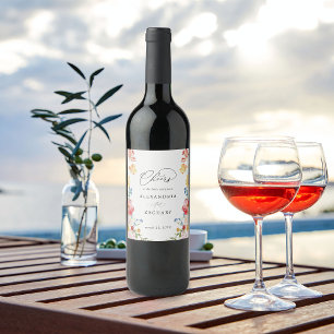 Rótulo De Garrafa De Cerveja Rótulo de Vinho Florestal de Multicores primavera