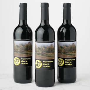 Rótulo De Garrafa De Cerveja Rótulo de Vinho Fotográfico de Monograma de Silh