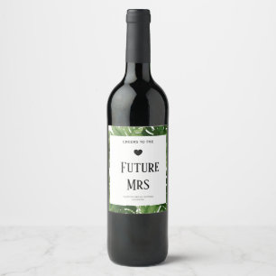 Rótulo De Garrafa De Cerveja Rótulo de Vinho Futuro Sra Palmeira Tropical Selva