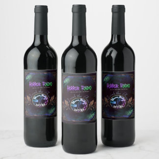 Rótulo De Garrafa De Cerveja Rótulo de Vinho Horror Radio Drink the Fear
