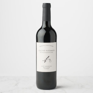 Rótulo De Garrafa De Cerveja Rótulo de Vinho para Anúncio de Gravidez