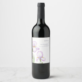 Rótulo De Garrafa De Cerveja Rótulo de Vinho para um Casamento Moderno.