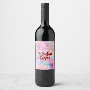 Rótulo De Garrafa De Cerveja Rótulo de Vinho Pastel Amor & Romance do Dia dos N