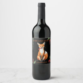 Rótulo De Garrafa De Cerveja Rótulo de vinho personalizado com animais da flore