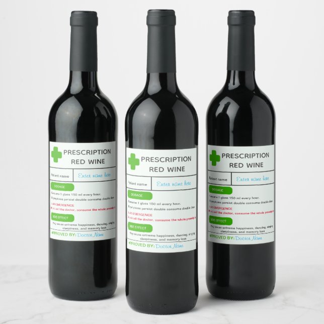 Rótulo De Garrafa De Cerveja Rótulo de vinho personalizado engraçado (Garrafas)