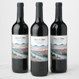 Rótulo De Garrafa De Cerveja Rótulo de Vinho Personalizado Favorito do Casament