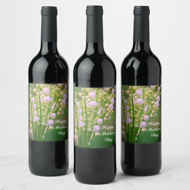 Rótulo De Garrafa De Cerveja Rótulo de vinho personalizado lírio-do-vale (Garrafas)