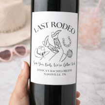 Rótulo de Vinho Personalizado Último Rodeio | Solt