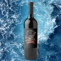 rótulo de vinho pirata