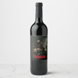 Rótulo De Garrafa De Cerveja Rótulo de vinho pirata