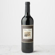 Rótulo de Vinho Velho Cabernet Sauvignon