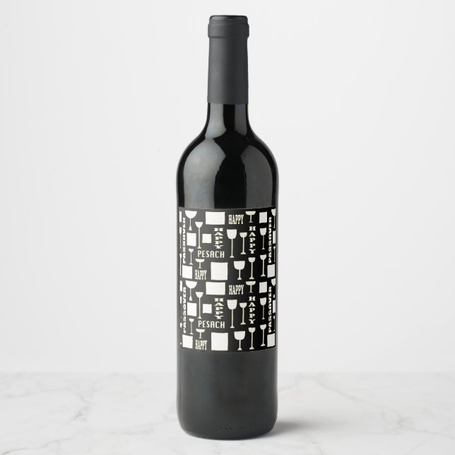 Rótulo De Garrafa De Cerveja Rótulo do frasco do Vinho de Passagem Matzah N Vin (Frente)