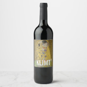 Rótulo De Garrafa De Cerveja Rótulo do Klimt Kiss