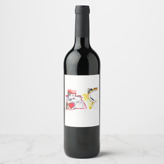 RÓTULO DE GARRAFA DE CERVEJA RÓTULO DO VINHO (Frente)