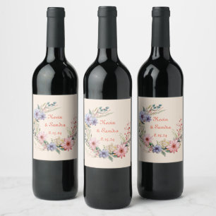 Rótulo De Garrafa De Cerveja Rótulo do Vinho da Camada Aquática Whimcolor