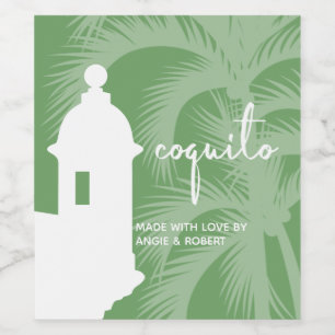 Rótulo De Garrafa De Cerveja Rótulo do Vinho da Palmeira Coquito