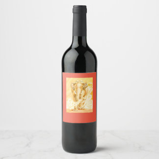 Rótulo De Garrafa De Cerveja Rótulo do vinho elefante