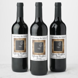 Rótulo De Garrafa De Cerveja Rótulo do Vinho Memorial do Quadro Dourado