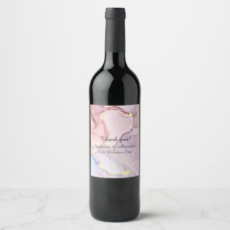 RÓTULO DE GARRAFA DE CERVEJA RÓTULO DO VINHO PERSONALIZÁVEL LILAC LILAC MODERNO