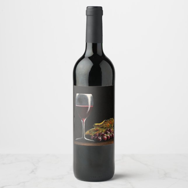 Rótulo De Garrafa De Cerveja Rótulo do Vinho Vermelho (Frente)