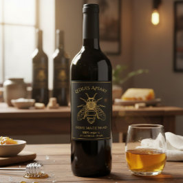 Rótulo De Garrafa De Cerveja Rótulo Personalizado de Vinho de Mel Caseiro
