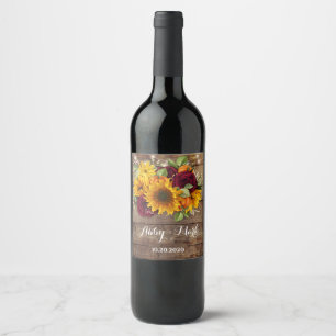 Rótulo De Garrafa De Cerveja Rótulo Russo de Casamento de Abóbora de outono