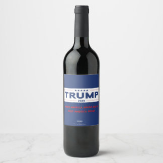 Rótulo De Garrafa De Cerveja Rótulo Trump 2020 Wine