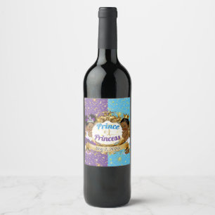 Rótulo De Garrafa De Cerveja Roxo e Azul Roxo-Reais