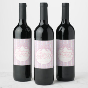 Rótulo De Garrafa De Cerveja Roxo Vintage Chaveirinhos Florais para Festa de No