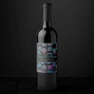 Rótulo De Garrafa De Cerveja RPG Dice Holo Fantasy Tabletop PnP Gamer Persona