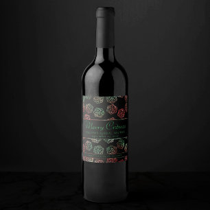 Rótulo De Garrafa De Cerveja RPG Dice XMAS Fantasy Tabletop Gamer Personaliza