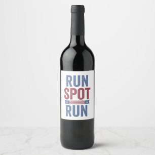 Rótulo De Garrafa De Cerveja Run Spot Run Presidente Eleição 2024