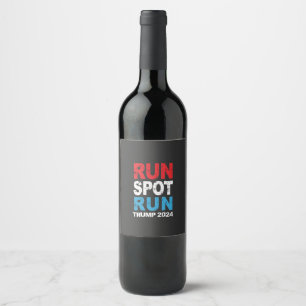Rótulo De Garrafa De Cerveja Run Spot Run Trump 2024 eleição Trump Vance