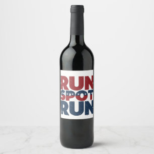 Rótulo De Garrafa De Cerveja Run Spot Run Trump 2024 eleição Trump Vance