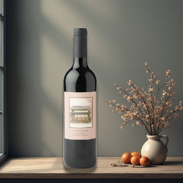 Rótulo De Garrafa De Cerveja sakura - prato tradicional de chá - destino