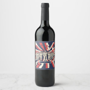 Rótulo De Garrafa De Cerveja "Salute ao Serviço: Feliz Dia das Forças Armadas"T