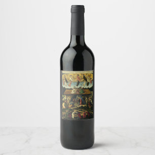 Rótulo De Garrafa De Cerveja Sandro Botticelli - O Nascimento Místico – Arte Er