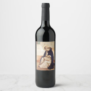 Rótulo De Garrafa De Cerveja Santo Dominic de Guzman por Fra Angélico