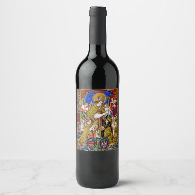 Rótulo De Garrafa De Cerveja Santo Estanislau Bispo e Mártir Arte Fina (Frente)
