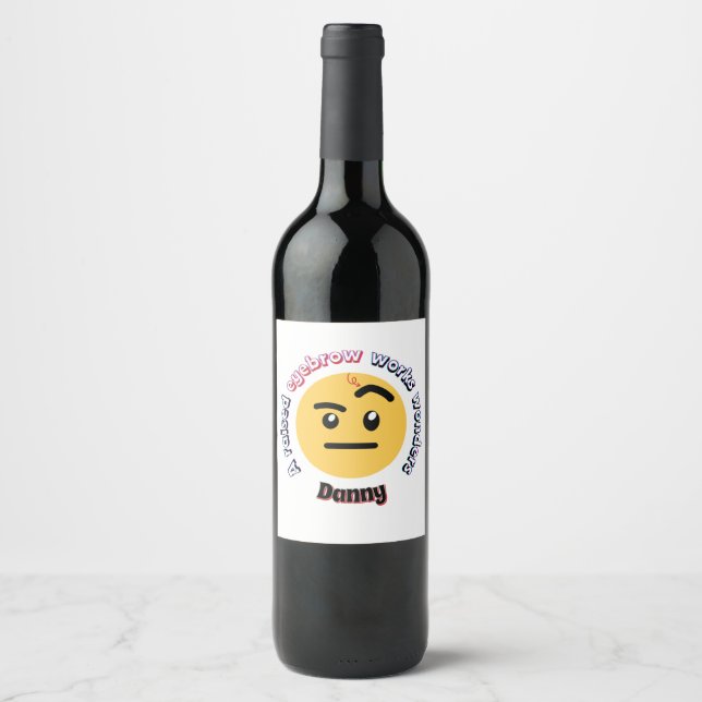 Rótulo De Garrafa De Cerveja Sass de Sobrancelha: Uma Sobrancelha Levantada Faz (Frente)