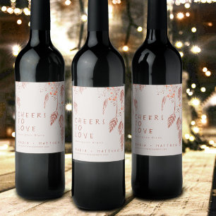 Rótulo De Garrafa De Cerveja Saúde para adorar casamento outono de esboço de gr