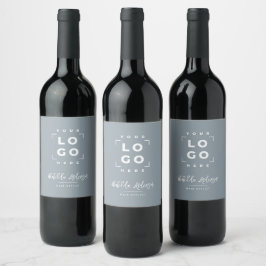 Rótulo De Garrafa De Cerveja Script moderno seu logotipo, marca comercial azul