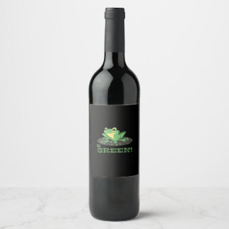 Rótulo De Garrafa De Cerveja Seja Sapo Verde | Sapo de animação | Sapo Engraçad