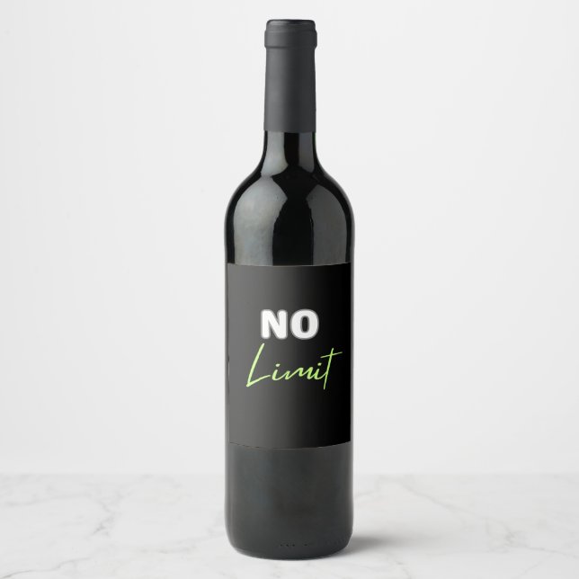 Rótulo De Garrafa De Cerveja Sem limite (Frente)