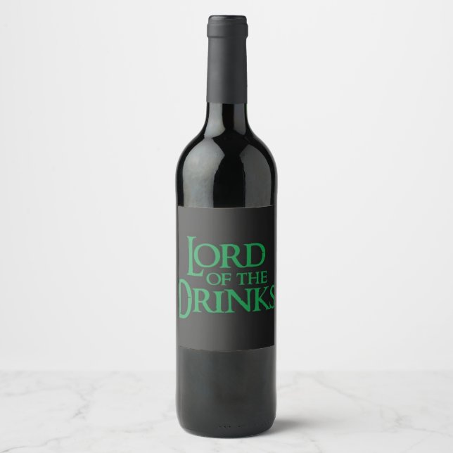 Rótulo De Garrafa De Cerveja Senhor das Bebidas (Frente)